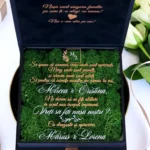 Cutie cere nasi de cununie Black Couture Licheni