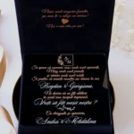 Cutie cerere nasi de cununie Black Couture Velvet