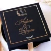 Cutie cerere nasi de cununie Black Couture Velvet