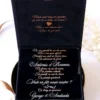 Cutie cerere nasi de cununie Black Couture Velvet