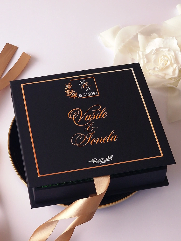 Cutie cerere nasi de cununie Black Couture Licheni