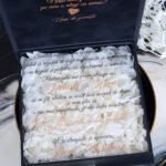 Cutie cere nasi de cununie "Black Couture" Hortensie