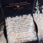 Cutie cere nasi de cununie "Black Couture" Hortensie