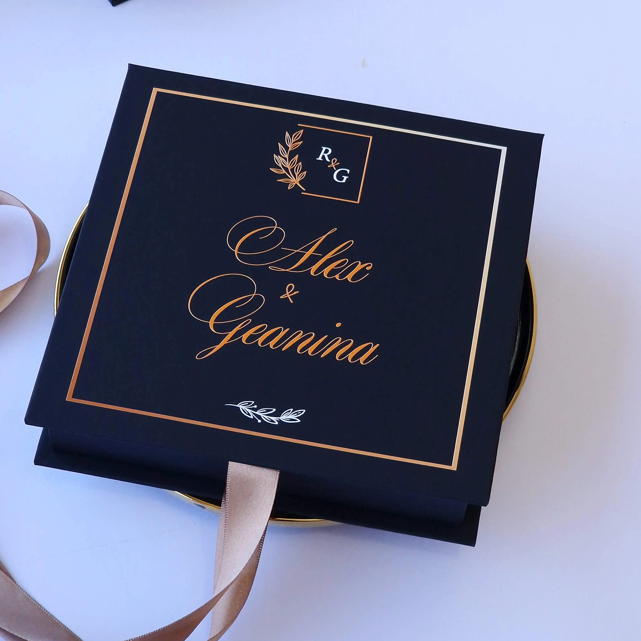 Cutie cerere nasi de cununie „Black Couture” Velvet
