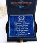 Cutie cerere nasi de botez Black Couture Licheni