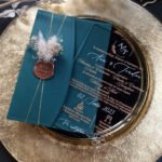 Invitatie de nunta "Glamour Colors" Green Smarald