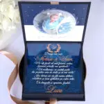 Cutie multumire nasi de botez "Black Couture" Licheni