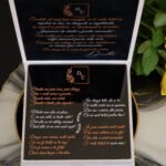 Invitatie de nunta in cutie Pure White Velvet