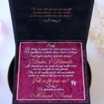 Cutie cerere nasi de botez Black Couture Licheni