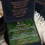 Invitatie de nunta in cutie Black Couture Licheni