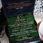 Invitatie de nunta in cutie Black Couture Licheni