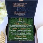 Invitatie de nunta in cutie Black Couture Licheni