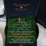 Invitatie de nunta in cutie Black Couture Licheni
