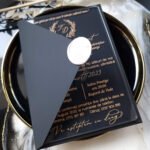 Invitatie de nunta "Black Couture" Simplicity