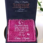 Cutie cerere nasi de botez Black Couture Licheni