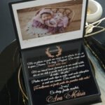 Cutie multumire nasi de botez "Black Couture" Velvet