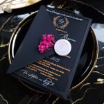 Invitatie de nunta "Black Couture" Simplicity