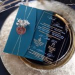 Invitatie de nunta "Glamour Colors" Green Smarald