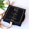 Cutie cere nasi de cununie Black Couture Hortensie