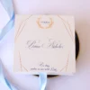 Cutie multumire nasi de botez Pure White Licheni