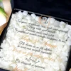 Cutie cere nasi de cununie Black Couture Hortensie