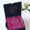 Cutie cerere nasi de botez Black Couture Licheni