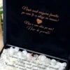 Cutie cere nasi de cununie Black Couture Hortensie