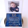 Cutie multumire nasi de botez Pure White Licheni