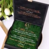 Cutie luxury pentru invitatia de nunta, realizata manual cu interior din catifea premium de la celebra casa Prelle si decorat cu licheni stabilizati Verdissimo.