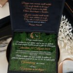 Invitatie de nunta in cutie Black Couture Licheni