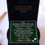 Cutie cerere nasi de botez Black Couture Licheni