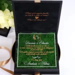 Cutie multumire nasi de cununie Black Couture Licheni