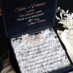 Cutie cerere nasi de botez Black Couture Hortensie