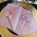 Invitatie de botez "Glamour Colors" Pink Girl