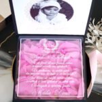 Cutie multumire nasi de botez "Black Couture" Roses