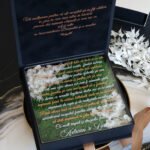 Cutie multumire nasi de cununie "Black Couture" Licheni&Hortensie