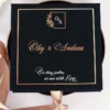 Cutie cerere nasi de cununie Black Couture Licheni