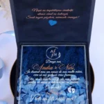 Cutie cerere nasi de botez Black Couture Licheni&Hortensie