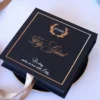Cutie cerere nasi de botez Black Couture Licheni&Hortensie
