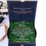 Cutie cadou pentru nasi aniversare nunta "Black Couture" Licheni