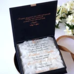 Cutie cerere nasi de cununie Black Couture White Roses