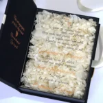 Cutie cere nasi de cununie Black Couture Hortensie