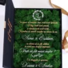 Cutie de cerere pentru nașii de cununie din colecția Black Couture Éternité Speciale, decorata cu licheni stabilizati si catifea premium.