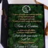 Cutie de cerere pentru nașii de cununie din colecția Black Couture Éternité Speciale, decorata cu licheni stabilizati si catifea premium.