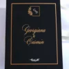 Black Couture Majesté Speciale No.1, cutie in editie speciala pentru cererea nasilor de cununie, decorata cu hortensie criogenata si catifea premium