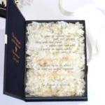 Cutie cere nasi de cununie "Black Couture" Hortensie