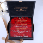 Cutie cerere nasi de cununie "Black Couture" Roses