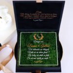 Cutie cerere nasi de botez "Black Couture" Licheni