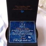 Cutie cerere nasi de botez Black Couture Licheni