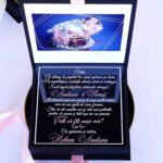 Cutie cerere nasi de botez Black Couture Velvet